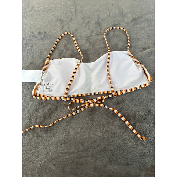 Roxy PT Beach Classics Bandeau Bra, Golden Ochre, Size Small - Picture 4 of 7